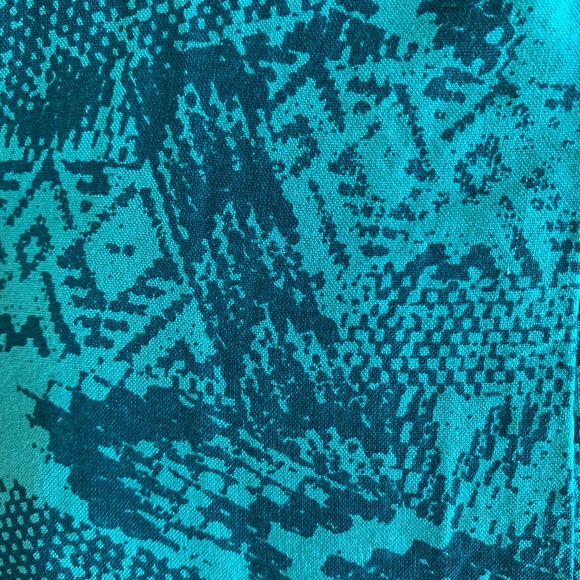 Forest green and dark red boho hippie crop top - Picture 2 of 6